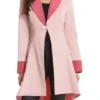 Fantastic Beasts Alison Sudol Pink Wool Coat