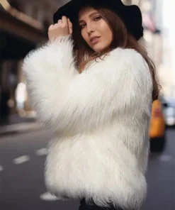 Faux Fur White Jacket
