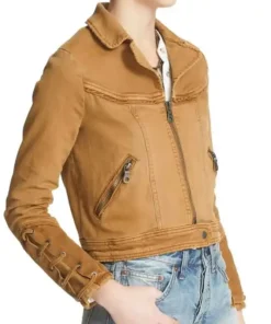 Feel Good Rosalind March Brown Denim Jacket