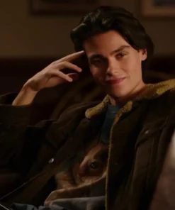 Felix Mallard Ginny And Georgia Marcus Baker Shearling Fur Collar Cotton Jacket
