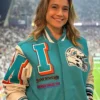 Fernanda Gentil Miami Dolphins Mashup Logo Jacket