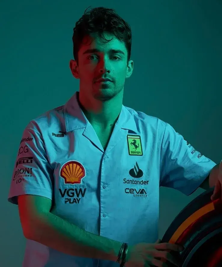 Ferrari Racing Miami Grand Prix Blue Shirt For Sale