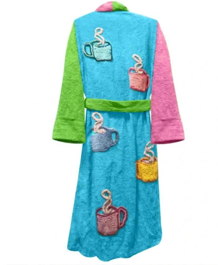 Fight Club 1999 Tyler Durden Mukticolor Robe Coat