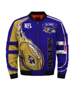 Filmore Baltimore Ravens Winter Bomber Jacket