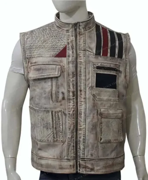 Finn Star Wars The Rise of Skywalker John Boyega Leather Vest