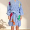 Fish Kimono Blue Bathrobe