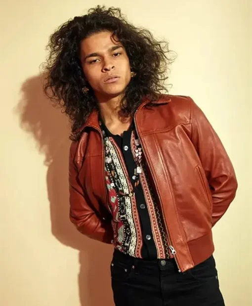 Fitting In 2024 Adam Premier Brown Bomber Jacket