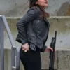 Floriana Lima Supergirl Maggie Sawyer Quilted Black Leather Jacket