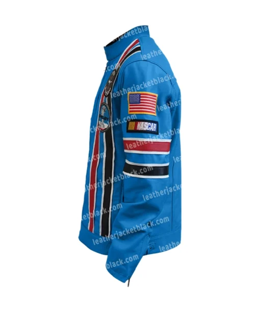 Ford Mustang Shelby Blue Leather Jacket For Sale