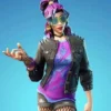 Fortnit Synth Star Studded Leather Jacket