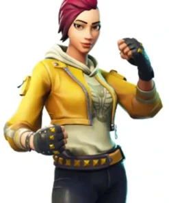 Fortnit Video Game Female Yellow Jacket