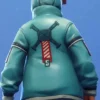 Fortnit Video Game Flapjackie Blue Leather Jacket