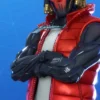 Fortnit Video Game Grind Red Quilted Parachute Puffer Vest