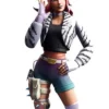 Fortnit Wilde Black and White Cropped Jacket