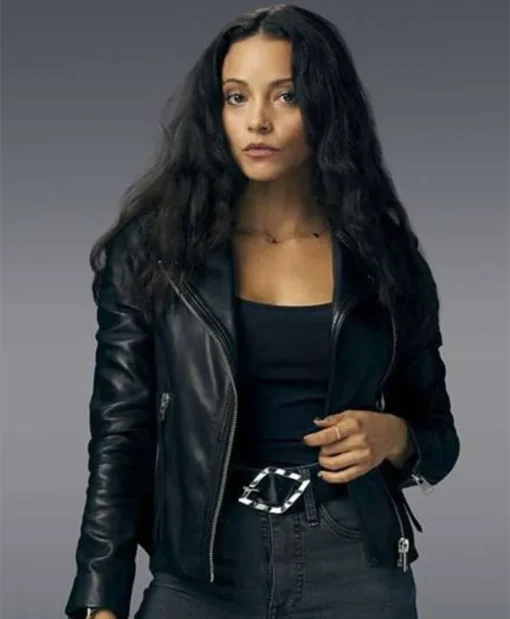 Found 2023 Gabrielle Walsh Leather Black Jacket