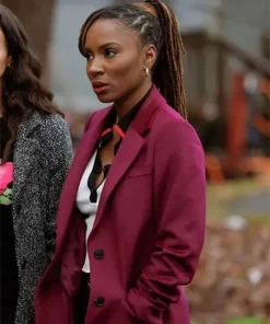 Found 2023 Shanola Hampton Purple Coat