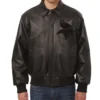 Francisco Minnesota Vikings Black Leather Jacket