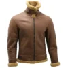 Francisco SF Shearling Brown Sheepskin Leather Fur Jacket