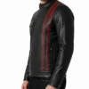 Frankenstein Black Leather Jacket Mens