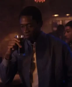 Franklin Saint Snowfall Men Grey Bomber Jacket