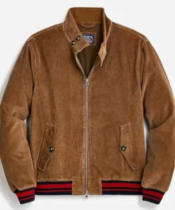 Franklin Saint Snowfall Season 6 Damson Idris Brown Corduroy Bomber Jacket