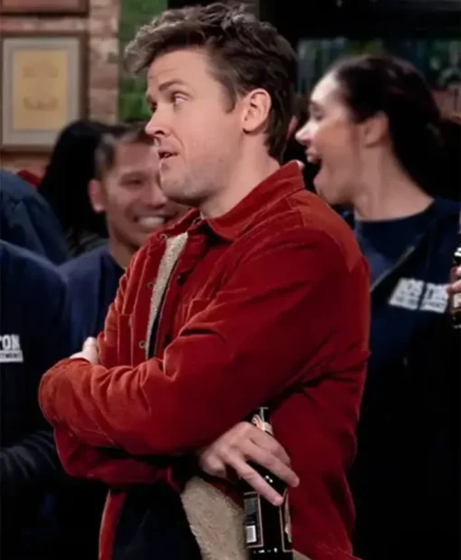 Frasier 2023 Freddy Crane Red Corduroy Jacket