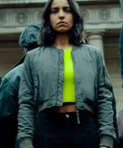 Furies 2024 Lina El Arabi Grey Cropped Jacket