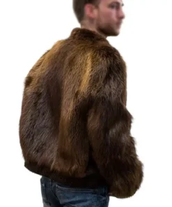 Fury Vintage Brown Mink Fur Jacket For Sale