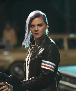 Future Man Tiger Black Leather Jacket
