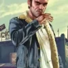 GTA 5 Trevor Philips Blue Sherpa Denim Jacket
