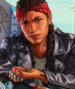 GTA 6 Protagonist Black Leather Jacket