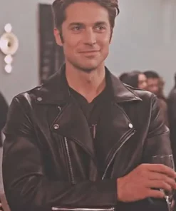 Gabriel Emily In Paris S02 Leather Jacket