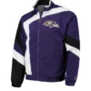 Garey Baltimore Ravens Starter Purple and White Jacket