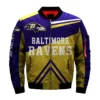 Gaven NFL Baltimore Ravens Football 3D Bomber Jacket