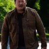 Gemini Man Benedict Wong Brown Cotton Jacket