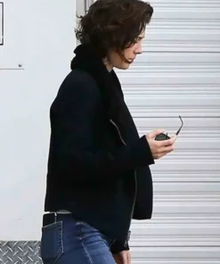 Gemini Man Mary Elizabeth Winstead Black Wool Jacket