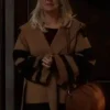 General Hospital Cynthia Watros Brown Hooded Coat