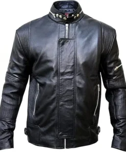 Get Lucky Daft Punk Electroma Black Leather Jacket sale