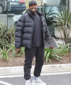 Get Now Kanye West Black Puffer Jacket For Sale