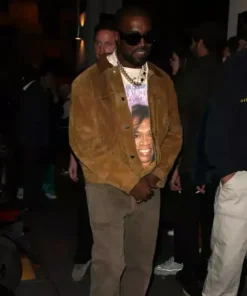 Get Now Kanye West Brown Suede Jacket For Sale