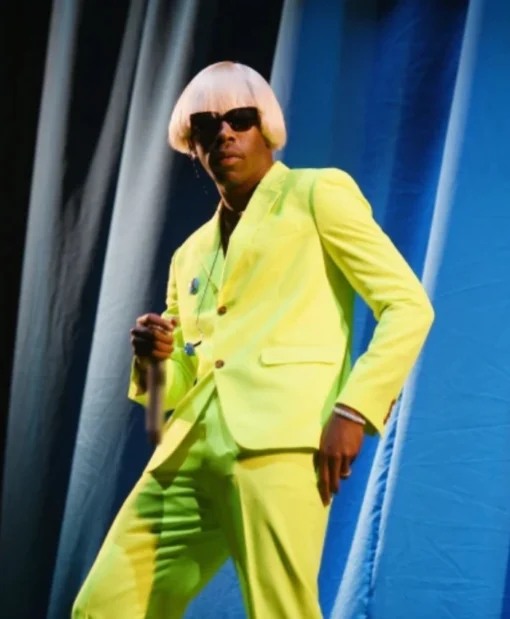 American Rapper Tyler the Creator Igor Green Suit For Men