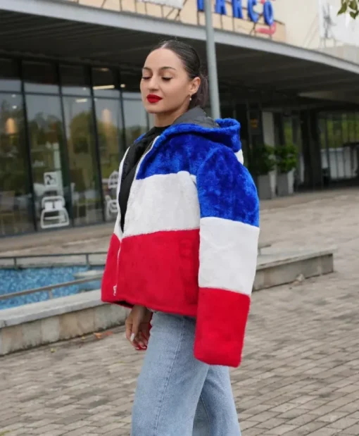 Order this Larry Buffalo Bills Color Block Fur Coat
