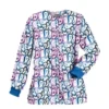 Ghost Faces Halloween Scrub Cotton Jacket