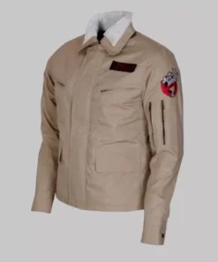 Ghostbusters Afterlife Fur Collar Cotton Beige Jacket