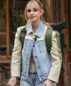 Ghostbusters Frozen Empire 2024 Mckenna Grace Leather Jacket