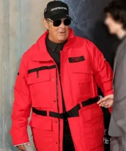 Ghostbusters Frozen Empire Dan Aykroyd Red Cotton Jacket