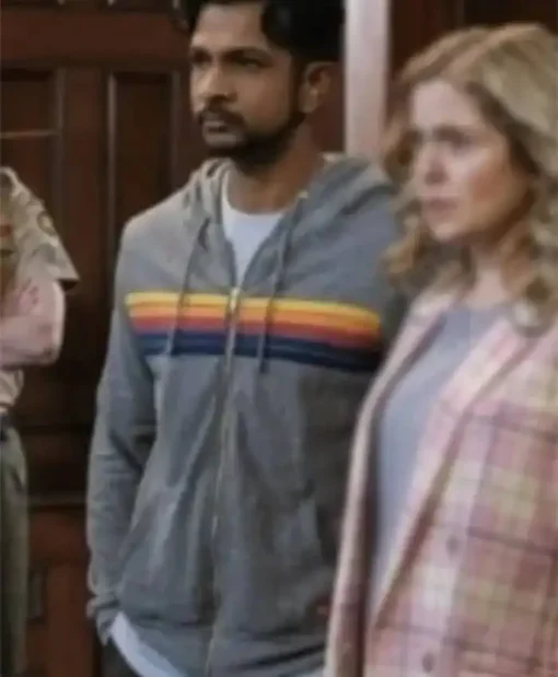 Ghosts S03 Utkarsh Ambudkar Grey Hoodie