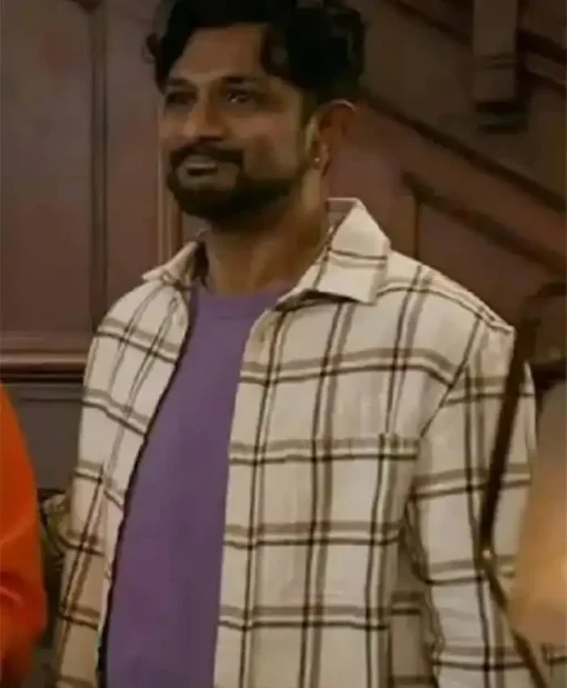 Ghosts S03 Utkarsh Ambudkar Plaid Shirt