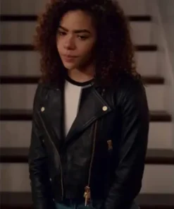 Ginny And Georgia S02 Ginny Miller Cropped Leather Jacket