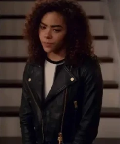 Ginny and Georgia Ginny Miller Black Biker Leather Jacket